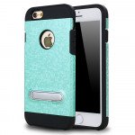 Wholesale iPhone 8 / 7 Pixel Armor Hybrid Kickstand Case (Green)